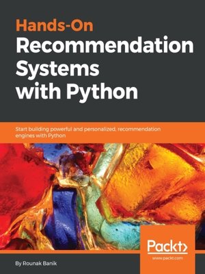 cover image of Hands-On Recommendation Systems with Python